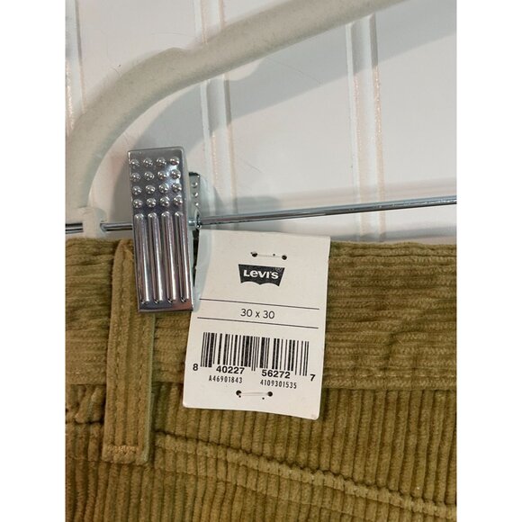 Levis Corduroy Pants Mens 30 Tan Camel Relaxed Straight Casual Sustainable 30x30 - Picture 13 of 15